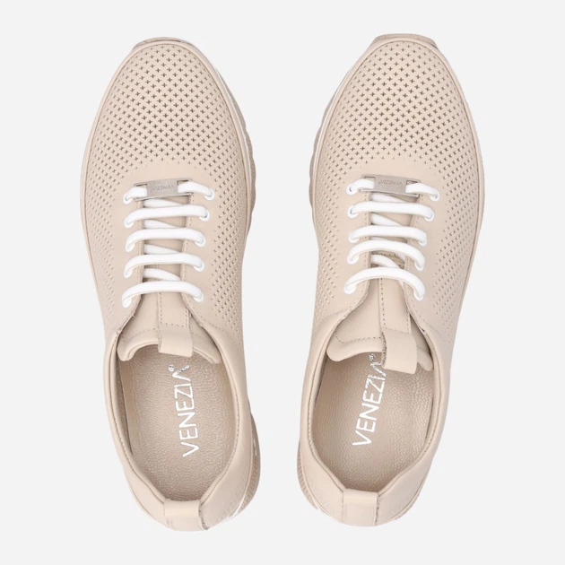 Жіночі туфлі зі шкіри Venezia I068LEBEOSP158 39 (6UK) 25 см Бежеві (5906140817919) - зображення 5