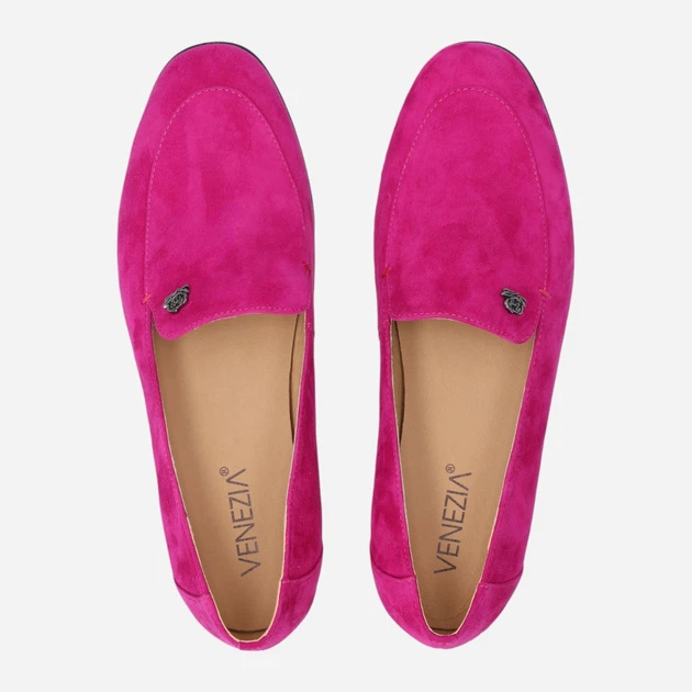 Lordsy damskie zamszowe Venezia L001SUFUOBM141 38 (5UK) 24.4 cm Różowe (5906140721131) - obraz 5