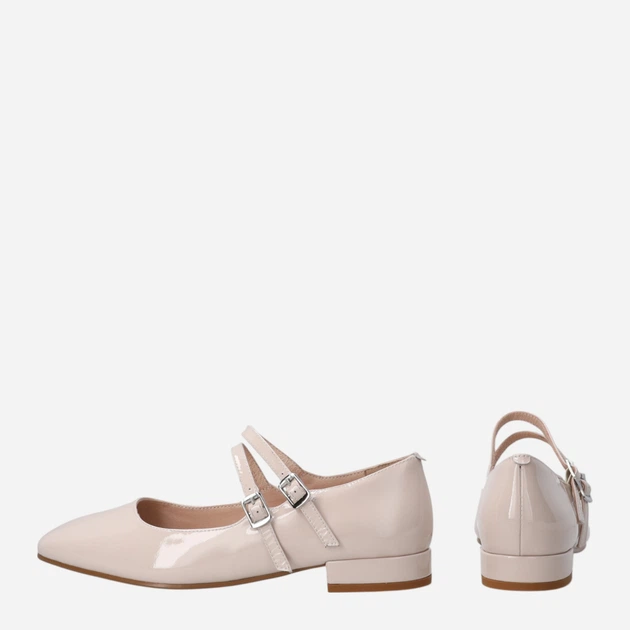 Жіночі балетки зі шкіри Venezia L002PABEOBA141 37 (4UK) 24 см Бежеві (5906140721247) - зображення 3