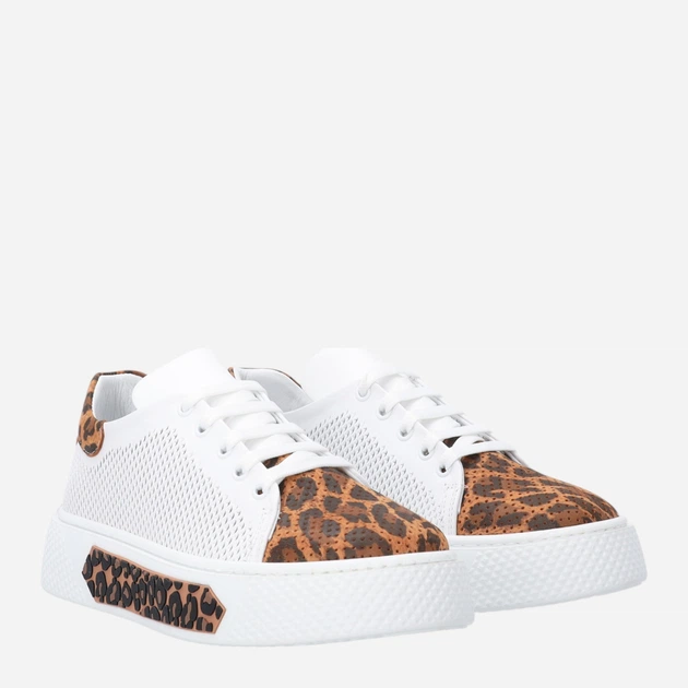 Sneakersy damskie skórzane do kostki na platformie Venezia L079LEBTOSP033 39 (6UK) 25 cm Białe (5906140793862) - obraz 4