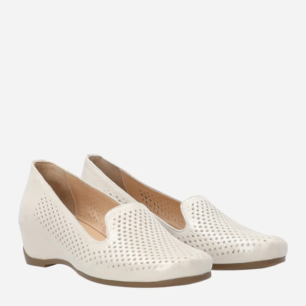 Жіночі сліпери зі шкіри Venezia L111LEGOOBM034 37 (4UK) 24 см Білі (5906140844946) - зображення 4