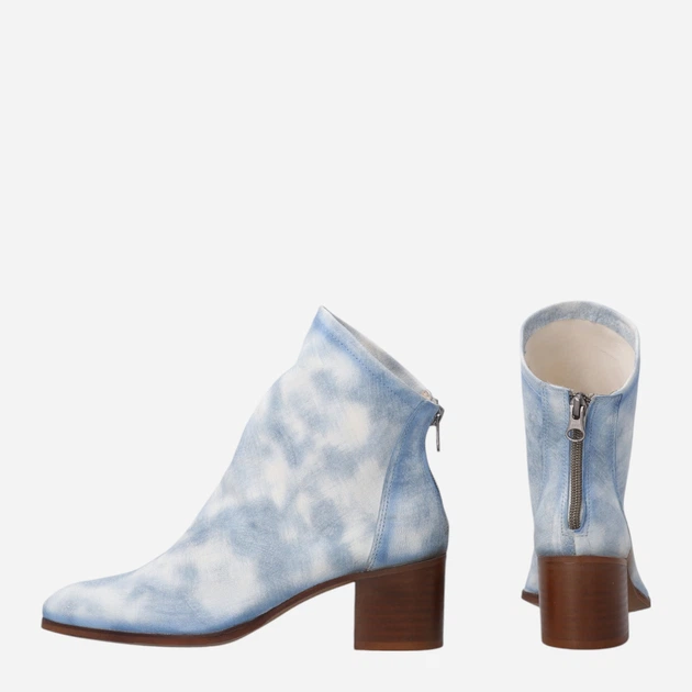 Botki damskie skórzane na słupku Venezia M026LELBOBB012 36 (3UK) 23.5 cm Błękitne (5906140803639) - obraz 3