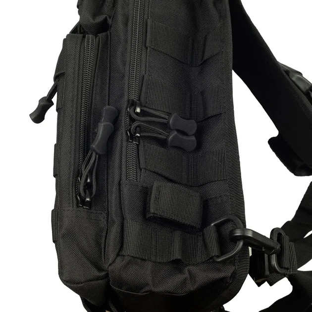Сумка тактическая через плечо Tribe Sling Pack 6,5L black - изображение 6