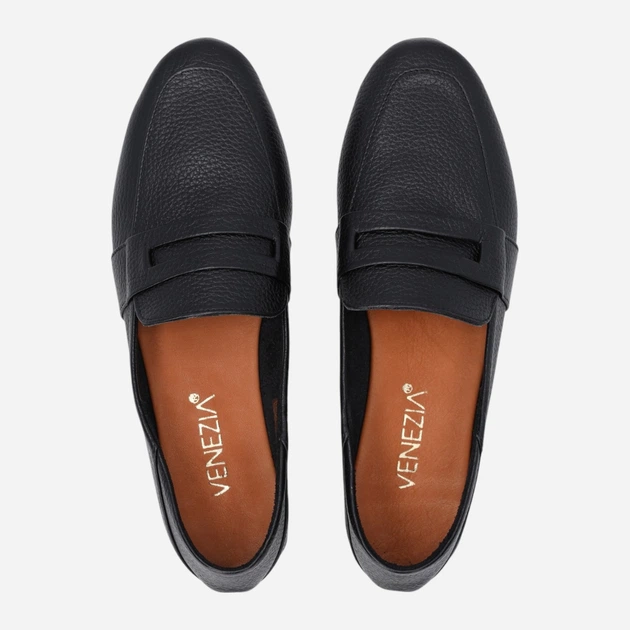 Жіночі сліпери зі шкіри Venezia N005LEBLOBM125 38 (5UK) 24.4 см Чорні (5906140857298) - зображення 5