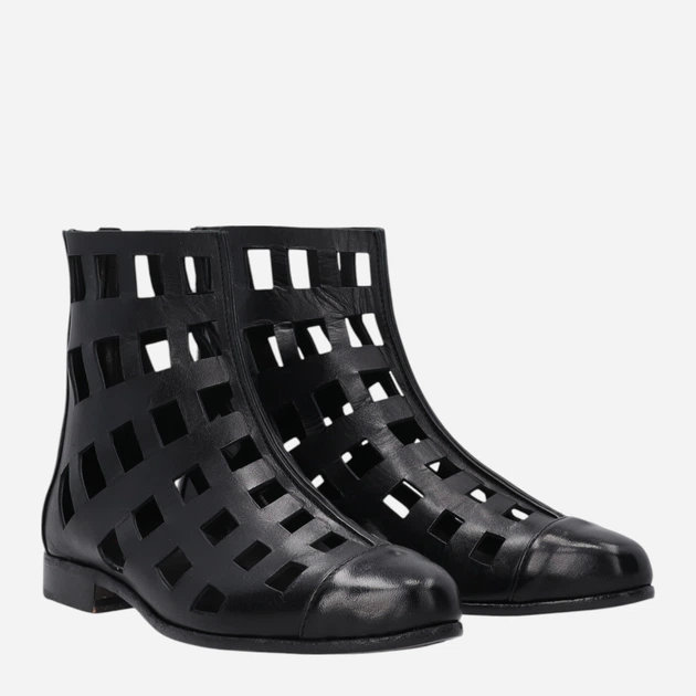 Жіночі туфлі зі шкіри Venezia P019LEBLOBB022 39 (6UK) 25 см Чорні (5906140797983) - зображення 4