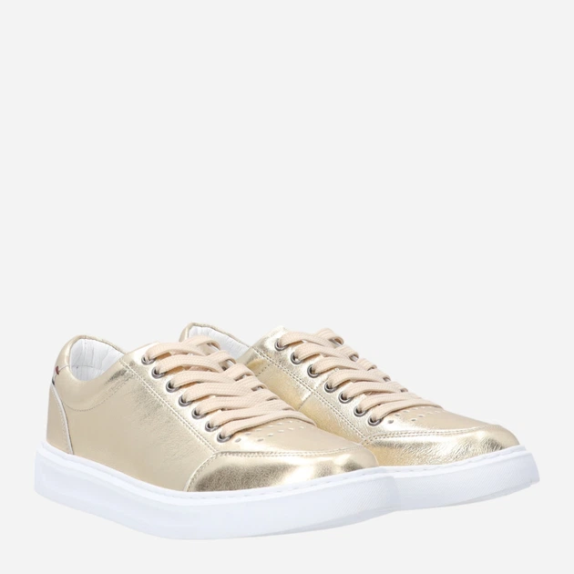 Trampki damskie skórzane do kostki Venezia R046LEGOOSP047 41 (8UK) 26.5 cm Złote (5906140824528) - obraz 4