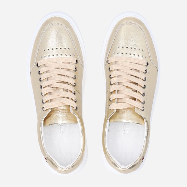 Trampki damskie skórzane do kostki Venezia R046LEGOOSP047 38 (5UK) 24.4 cm Złote (5906140824498) - obraz 5