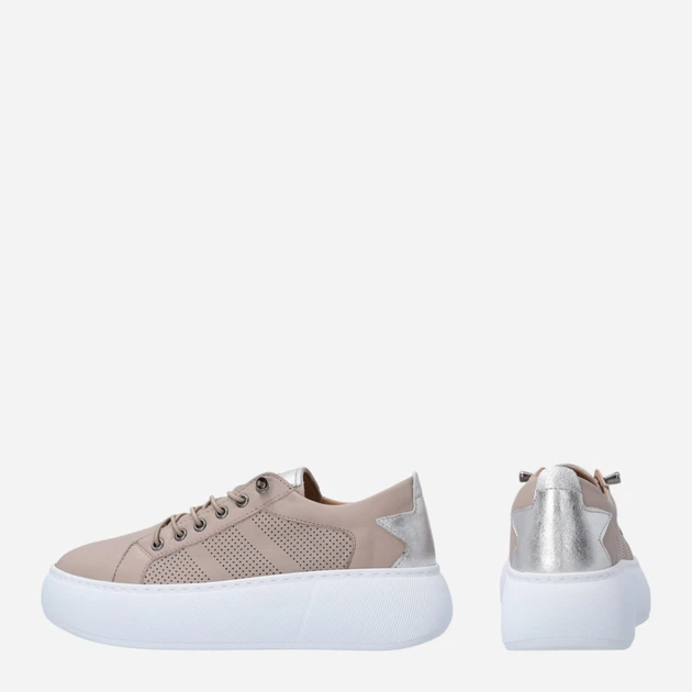 Жіночі кеди низькі Venezia R096LEBEOSP047 39 (6UK) 25 см Бежеві (5906140824320) - зображення 3