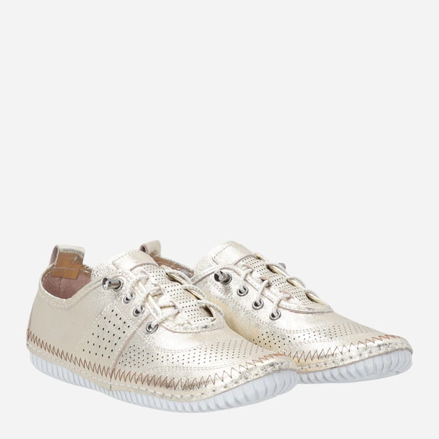 Жіночі туфлі зі шкіри Venezia R099LEGOOSP047 37 (4UK) 24 см Золотисті (5906140823897) - зображення 4