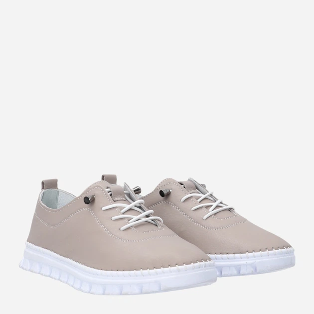 Жіночі туфлі зі шкіри Venezia R118LEBEOSP047 37 (4UK) 24 см Темно-бежеві (5906140824603) - зображення 4