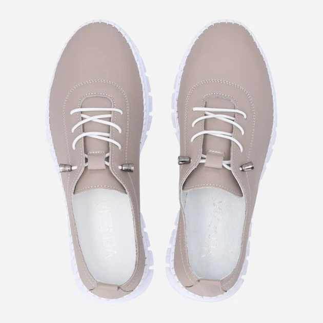 Жіночі туфлі зі шкіри Venezia R118LEBEOSP047 38 (5UK) 24.4 см Темно-бежеві (5906140824610) - зображення 5