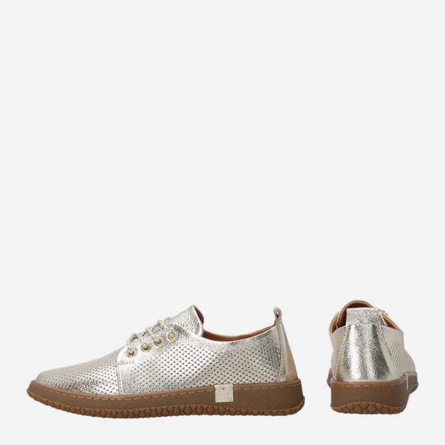 Жіночі туфлі зі шкіри Venezia R140LEGOOSP047 39 (6UK) 25 см Золотисті (5906140914496) - зображення 3