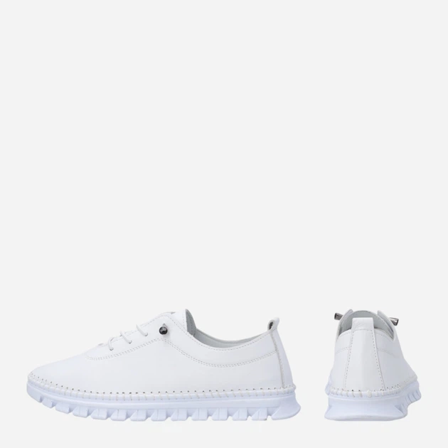 Półbuty damskie skórzane sznurowane Venezia R157LEWHOSP047 38 (5UK) 24.4 cm Białe (5906140824672) - obraz 3