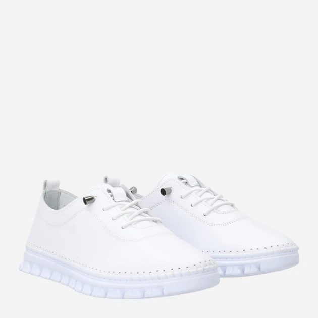 Półbuty damskie skórzane sznurowane Venezia R157LEWHOSP047 38 (5UK) 24.4 cm Białe (5906140824672) - obraz 4