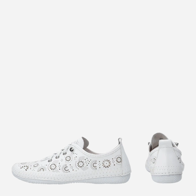 Жіночі туфлі зі шкіри Venezia R164LEWHOSP047 37 (4UK) 24 см Білі (5906140835203) - зображення 3