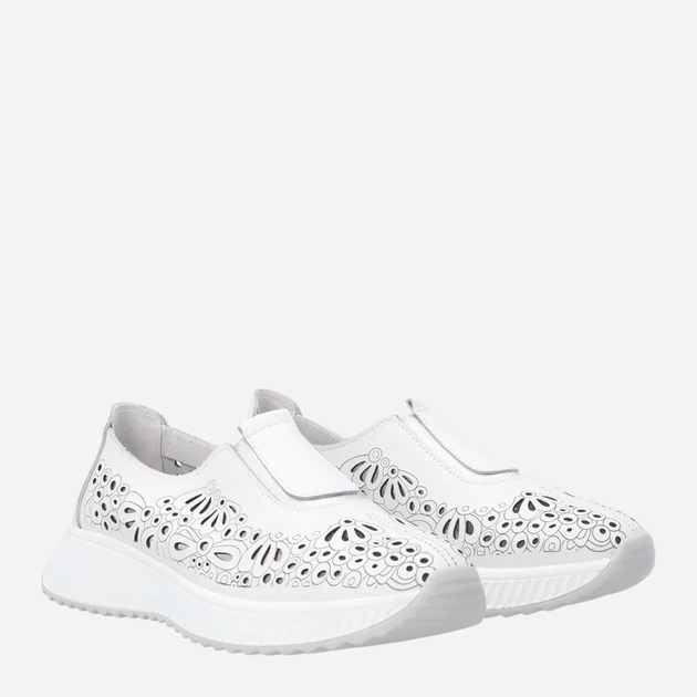 Жіночі туфлі зі шкіри Venezia S056LEWHOSP007 39 (6UK) 25 см Білі (5906140642153) - зображення 4