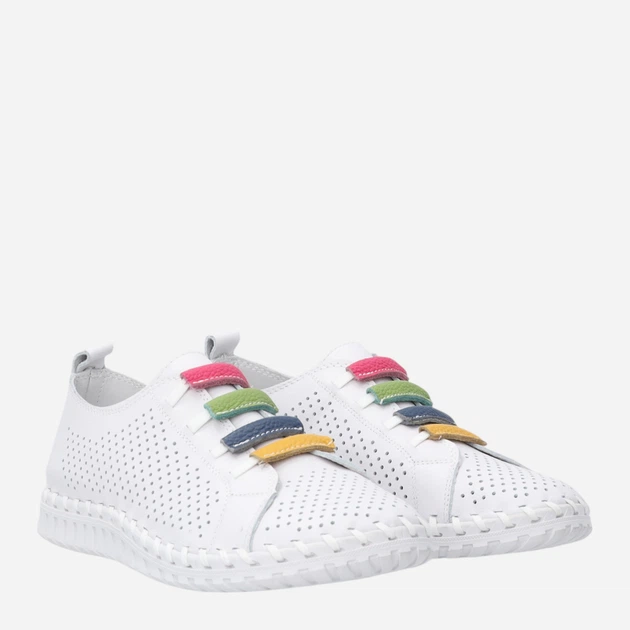 Жіночі туфлі зі шкіри Venezia S059LEWHOSP007 36 (3UK) 23.5 см Білі (5906140642436) - зображення 4