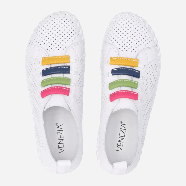 Жіночі туфлі зі шкіри Venezia S059LEWHOSP007 38 (5UK) 24.4 см Білі (5906140642450) - зображення 5