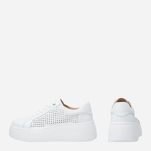 Жіночі туфлі зі шкіри Venezia S086LEWHOSP007 41 (8UK) 26.5 см Білі (5906140644461) - зображення 3