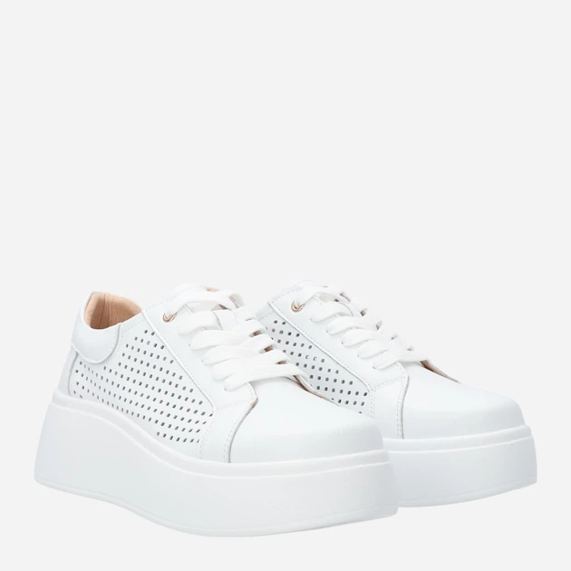 Жіночі туфлі зі шкіри Venezia S086LEWHOSP007 41 (8UK) 26.5 см Білі (5906140644461) - зображення 4