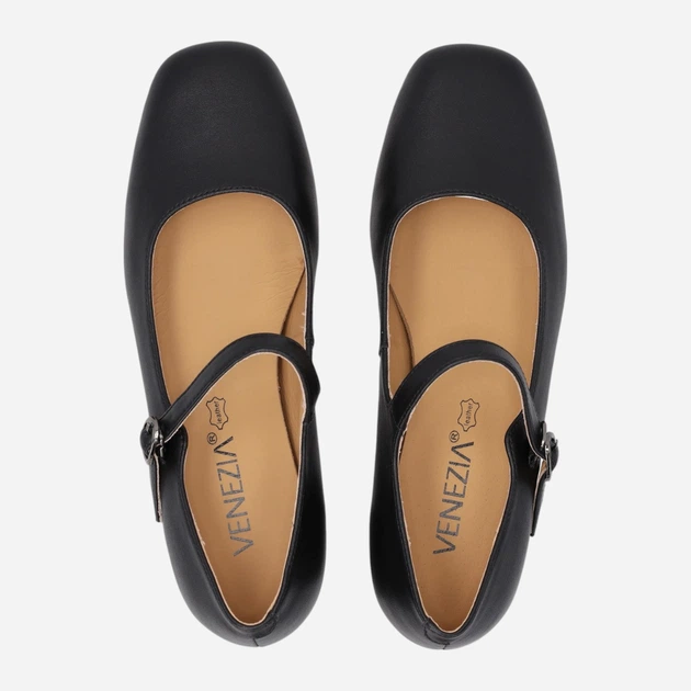Buty Mary Jane damskie skórzane Venezia S137LEBLOBC007 36 (3UK) 23.5 cm Czarne (5907638015107) - obraz 5