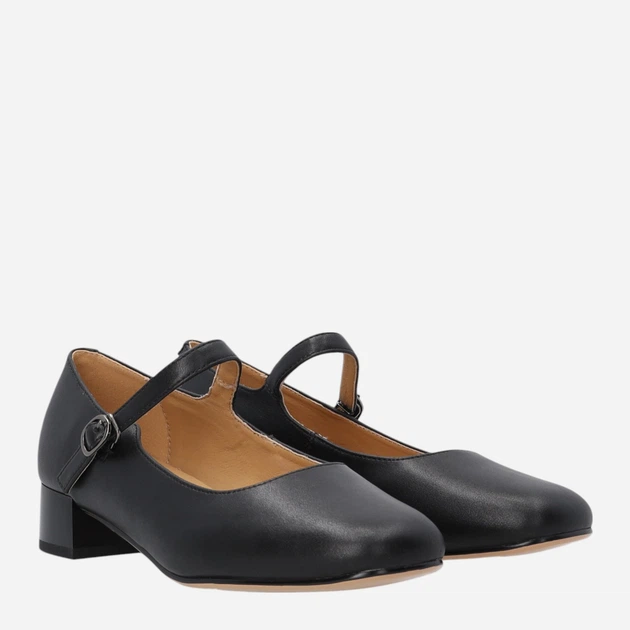 Жіночі туфлі Мері Джейн зі шкіри Venezia S137LEBLOBC007 41 (8UK) 26.5 см Чорні (5907638015152) - зображення 4