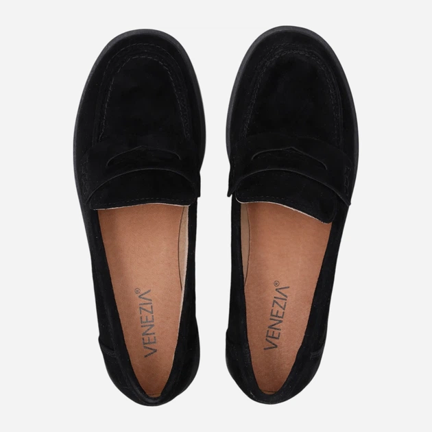 Loafersy damskie zamszowe Venezia S141SUBLOBM007 38 (5UK) 24.4 cm Czarne (5906140646755) - obraz 5