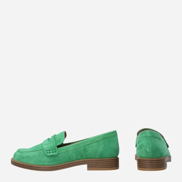 Жіночі лофери зі шкіри Venezia S141SUGROBM007 38 (5UK) 24.4 см Зелені (5906140646816) - зображення 3
