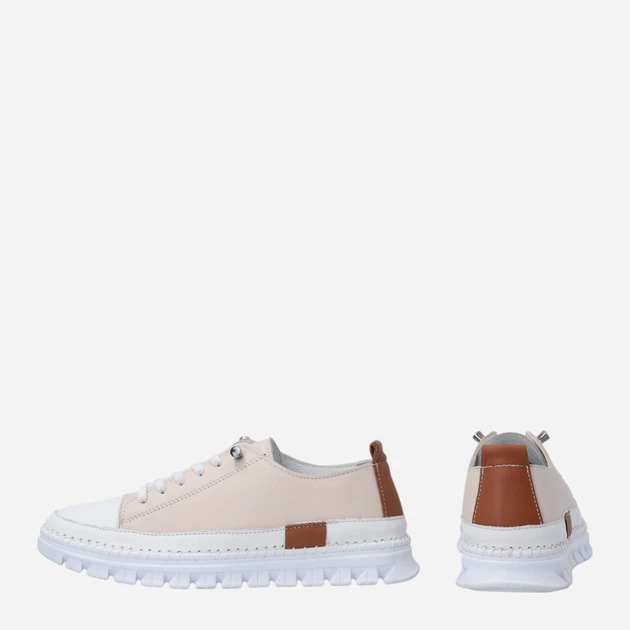 Жіночі туфлі зі шкіри Venezia T004LEBEOSP153 36 (3UK) 23.5 см Бежеві (5906140772508) - зображення 3