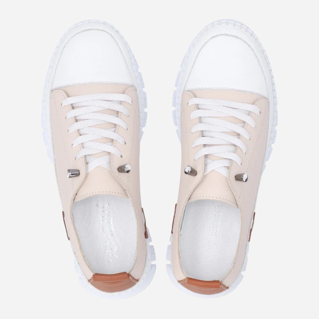 Жіночі туфлі зі шкіри Venezia T004LEBEOSP153 40 (7UK) 26 см Бежеві (5906140772546) - зображення 5