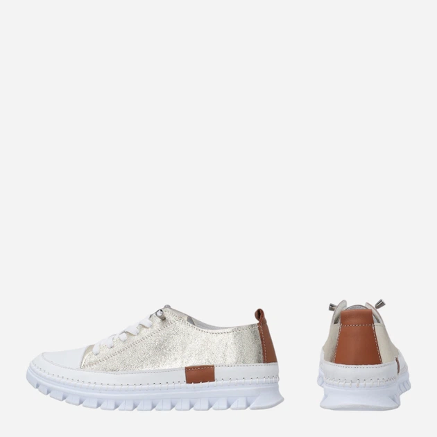 Жіночі туфлі зі шкіри Venezia T004LEGOOSP153 37 (4UK) 24 см Золотисті (5906140772577) - зображення 3