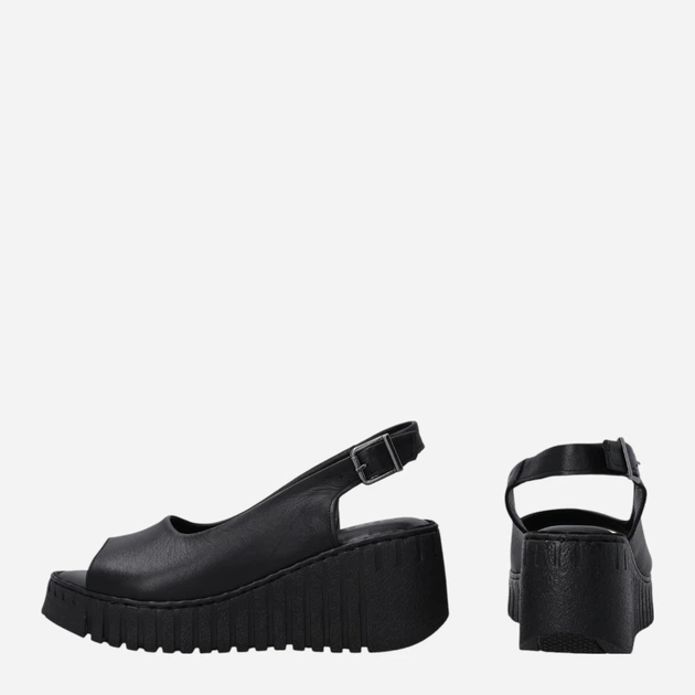 Жіночі сандалії Venezia T031LEBLOBS153 39 (6UK) 25 см Чорні (5906140774137) - зображення 3