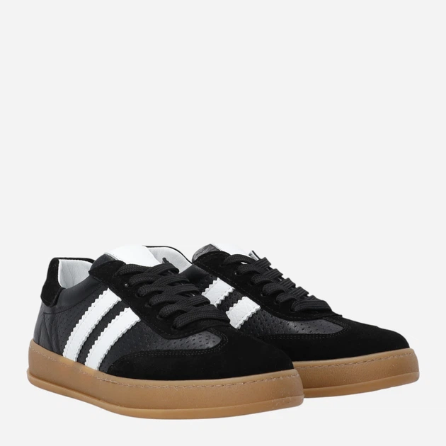 Жіночі кеди низькі Venezia T033LEBLOSP153 36 (3UK) 23.5 см Чорні (5906140774465) - зображення 4