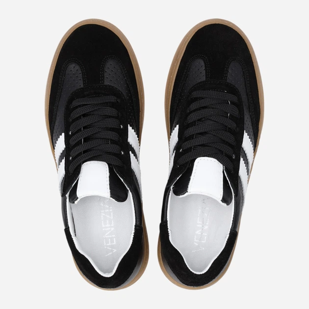 Жіночі кеди низькі Venezia T033LEBLOSP153 38 (5UK) 24.4 см Чорні (5906140774489) - зображення 5