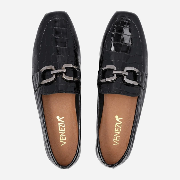 Lordsy damskie lakierowane Venezia Y029CRBLOBM044 36 (3UK) 23.5 cm Czarne (5906140852194) - obraz 5