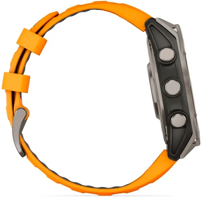 Смарт-часы Garmin fenix 8 47mm AMOLED Sapphire Titanium with a spark Orange and Graphite Silicone Band (010-02904-11) - Фото 11 Смарт-часы Garmin fenix 8 47mm AMOLED Sapphire Titanium with a spark Orange and Graphite Silicone Band (010-02904-11) - изображение 11