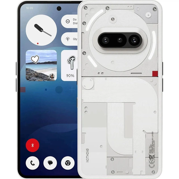 Смартфон Nothing Phone (3a) 12/256GB White - зображення 2