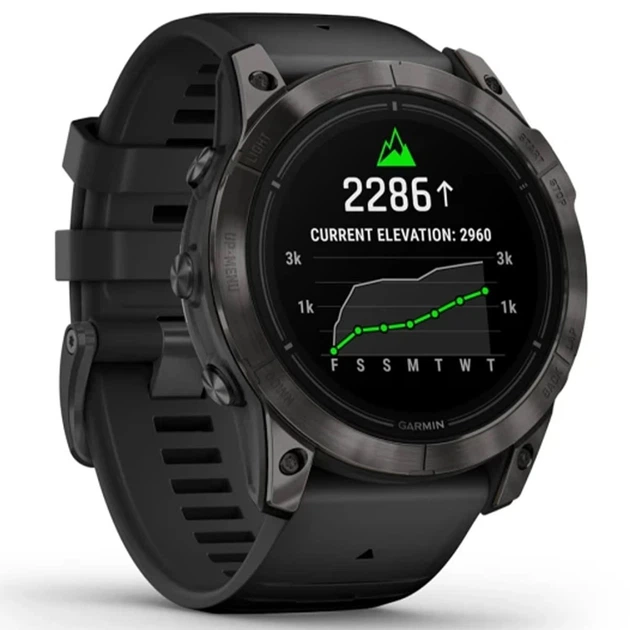 Спортивний годинник GARMIN Epix Pro Gen 2 51mm Sapphire Carbon Gray DLC Titanium with Black Silicone - зображення 5