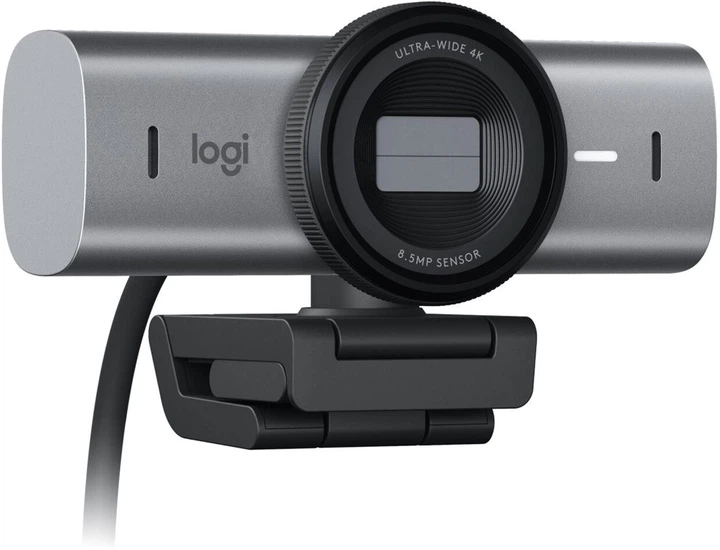 Веб-камера Logitech MX Brio 4K Pale Grey (960-001554) - Фото 2 Веб-камера Logitech MX Brio 4K Pale Grey (960-001554) - зображення 2