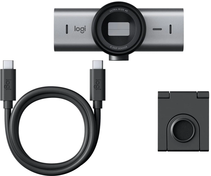 Веб-камера Logitech MX Brio 4K Pale Grey (960-001554) - Фото 5 Веб-камера Logitech MX Brio 4K Pale Grey (960-001554) - зображення 5