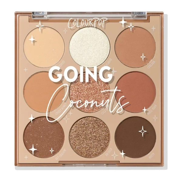 Палетка теней Colourpop Going Coconuts 9 оттенков 9 гр - Фото 1 Палетка теней Colourpop Going Coconuts 9 оттенков 9 гр - изображение 1