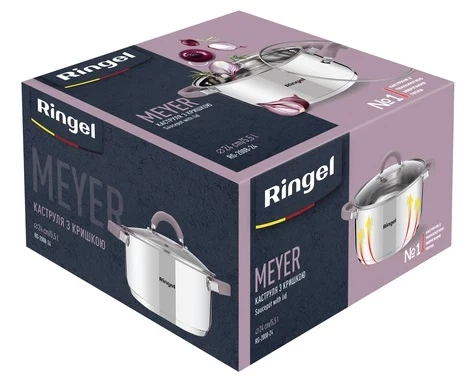 Кастрюля Ringel Meyer с крышкой 3.2 л, 20 см (RG-2008-20) - изображение 6