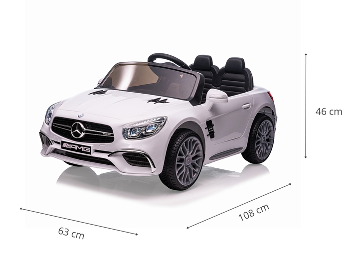 Samochód elektryczny dla dzieci Milly Mally Mercedes-Benz SL65 AMG White 5732 (5901761129267) - obraz 17