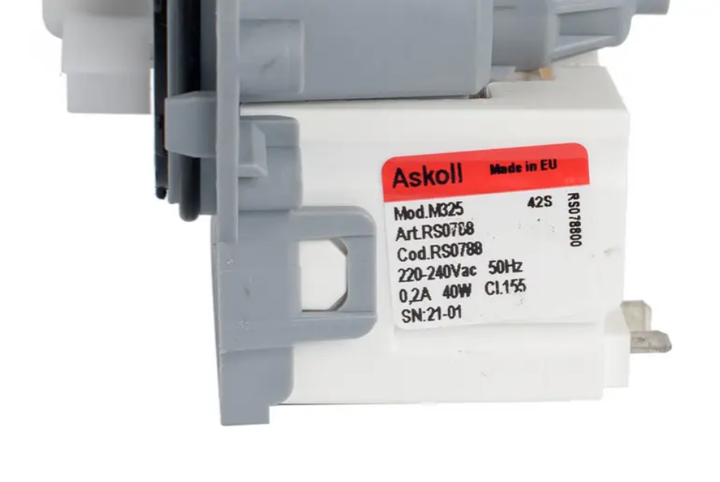 Насос (помпа) для стиральной машины Askoll M224XP, M231XP, M325 40W - изображение 3