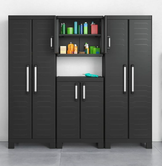 Шафа пластикова Keter Armadio Detroit Basso 249799 чорний - изображение 2