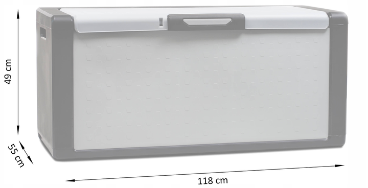 Балконний ящик для зберігання пластиковий Keter/Kis Titan Chest 245102 - зображення 4