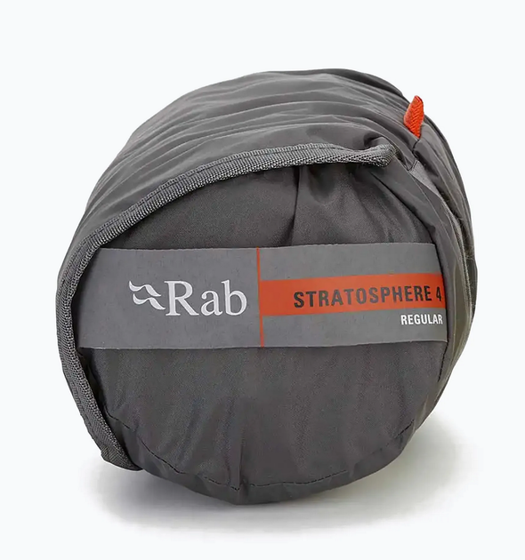 Коврик туристический надувной Rab Stratosphere 5.5 , Graphene, Regular (RB QMA-03-GRH-REG-REG) - Фото 5 Коврик туристический надувной Rab Stratosphere 5.5 , Graphene, Regular (RB QMA-03-GRH-REG-REG) - изображение 5