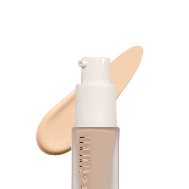 Тональна основа матуюча зволожувальна Neverti Natural Matte (NP302), 002 Warm Ivory Світло-бежева - зображення 2