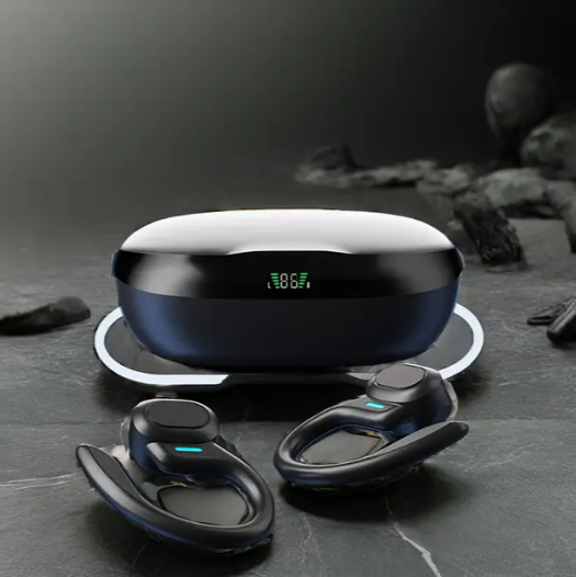 Вакуумные bluetooth наушники Ture TWS для спорта серые - изображение 4