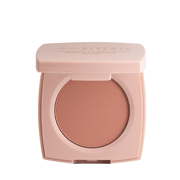Рум'яна водостійкі компактні Neverti Creamy Dimension Waterproof Blush 6 г (NP203), 001 Frosted Pink Світло-рожеві - Фото 3 Рум'яна водостійкі компактні Neverti Creamy Dimension Waterproof Blush 6 г (NP203), 001 Frosted Pink Світло-рожеві - зображення 3